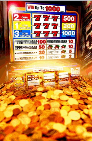 A winning pokies machine